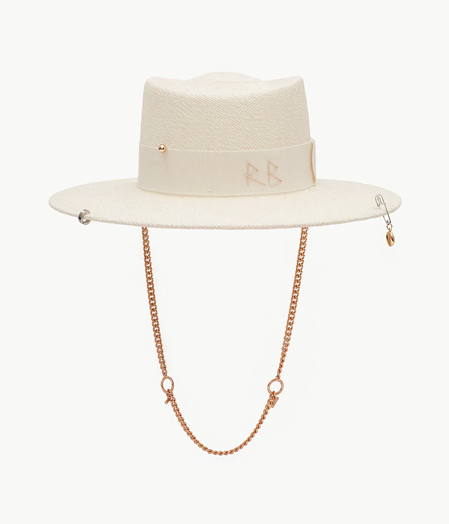 STRAW GAMBLER HAT